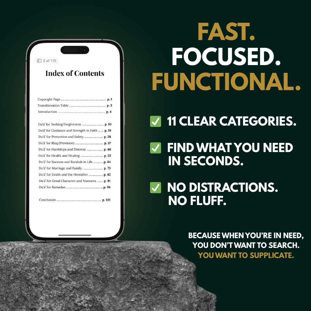 40 Du‘ā’ from Qur’an & Sunnah – Digital eBook (PDF)